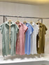 WANWAN Long Bottons Down Dress With Belt